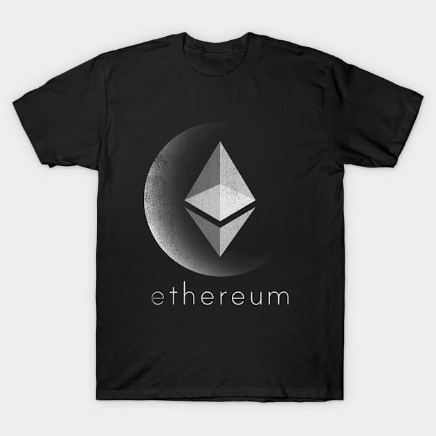 Vintage Ethereum ETH Coin To The Moon Crypto Token Cryptocurrency Blockchain Wallet Birthday Gift For Men Women Kids T-Shirt by Thingking About